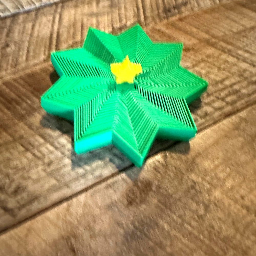Christmas Spiral Fidget Spinner - 3D printed by The Brave Barn