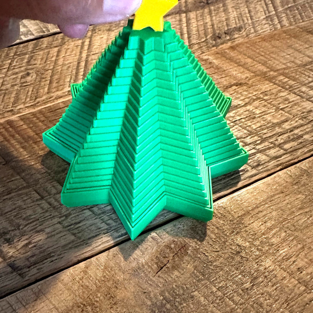 Christmas Spiral Fidget Spinner - 3D printed by The Brave Barn