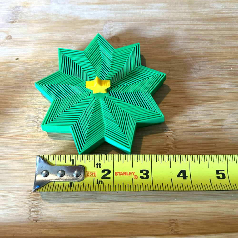 Christmas Spiral Fidget Spinner - 3D printed by The Brave Barn