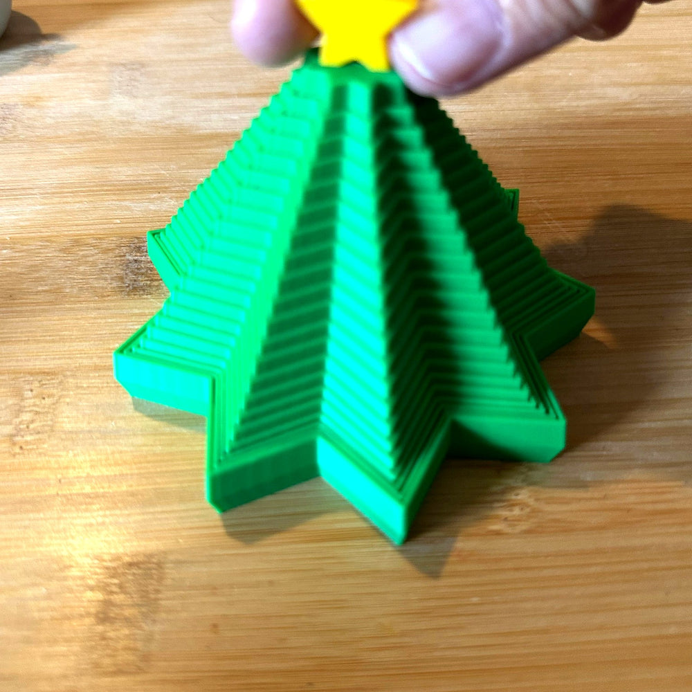 Christmas Spiral Fidget Spinner - 3D printed by The Brave Barn