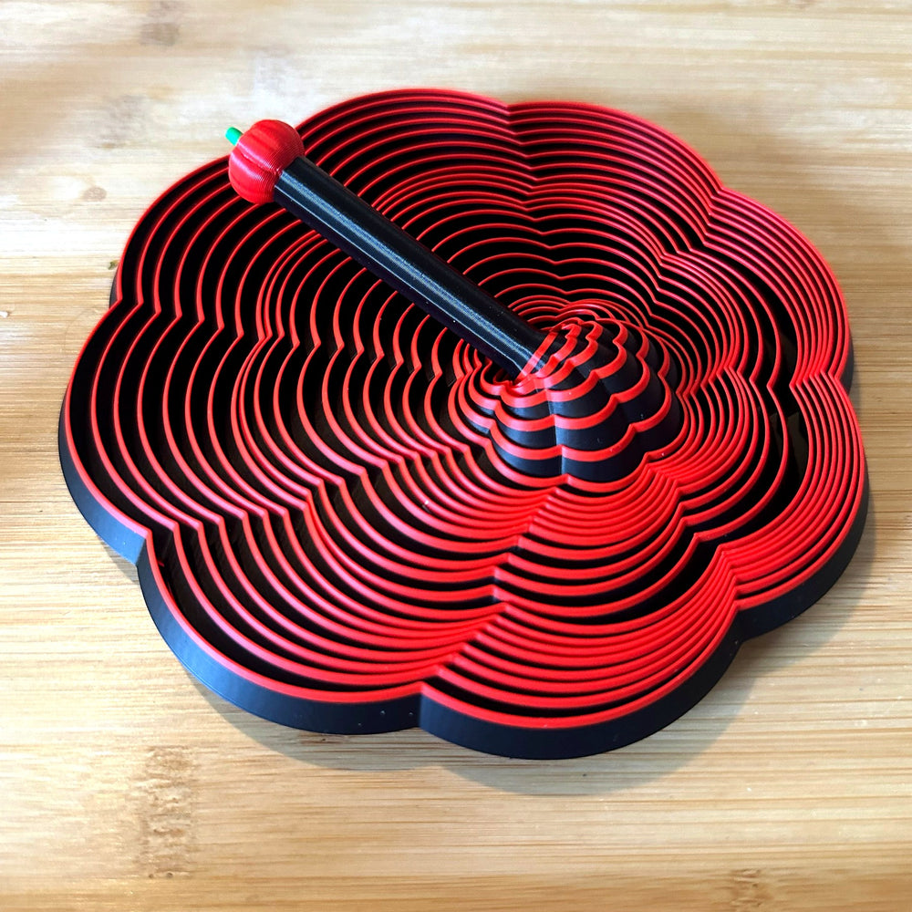 Halloween Spiral Fidget Spinner - 3D printed by The Brave Barn