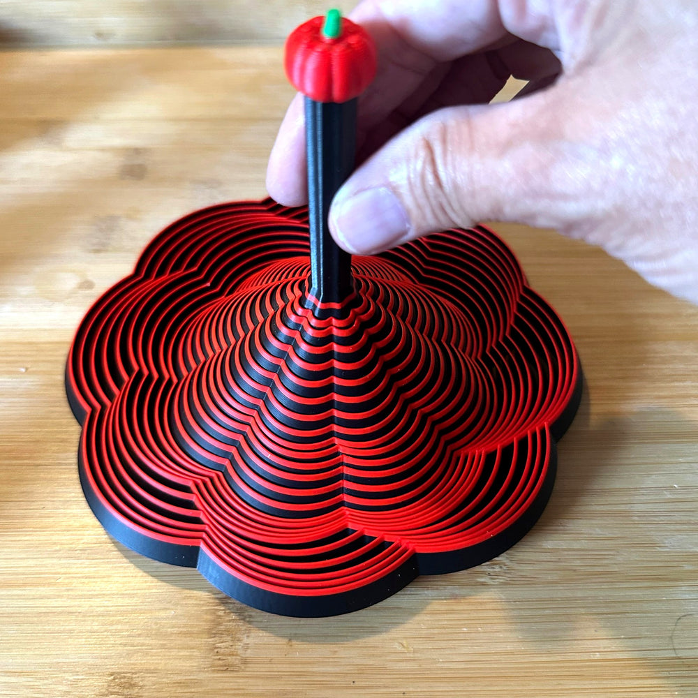 Halloween Spiral Fidget Spinner - 3D printed by The Brave Barn