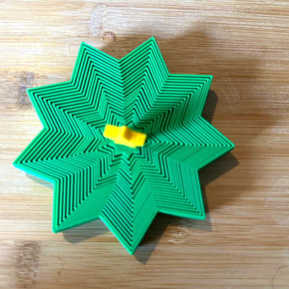Christmas Spiral Fidget Spinner - 3D printed by The Brave Barn